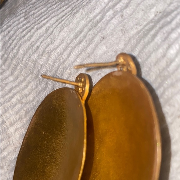 Vintage-Inspired Gold and Silver Medallion Earrings - Picture 10 of 13